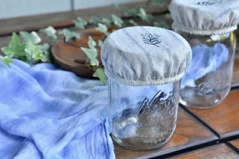 Sending You Aloha aloha at home Bird mason jar linen cover - set of 2