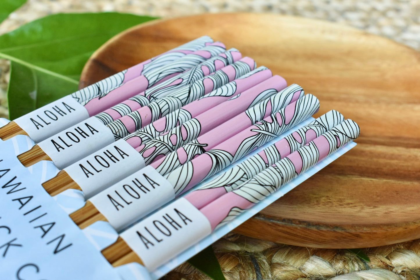 Sending You Aloha Chopsticks Chopsticks - Monstera