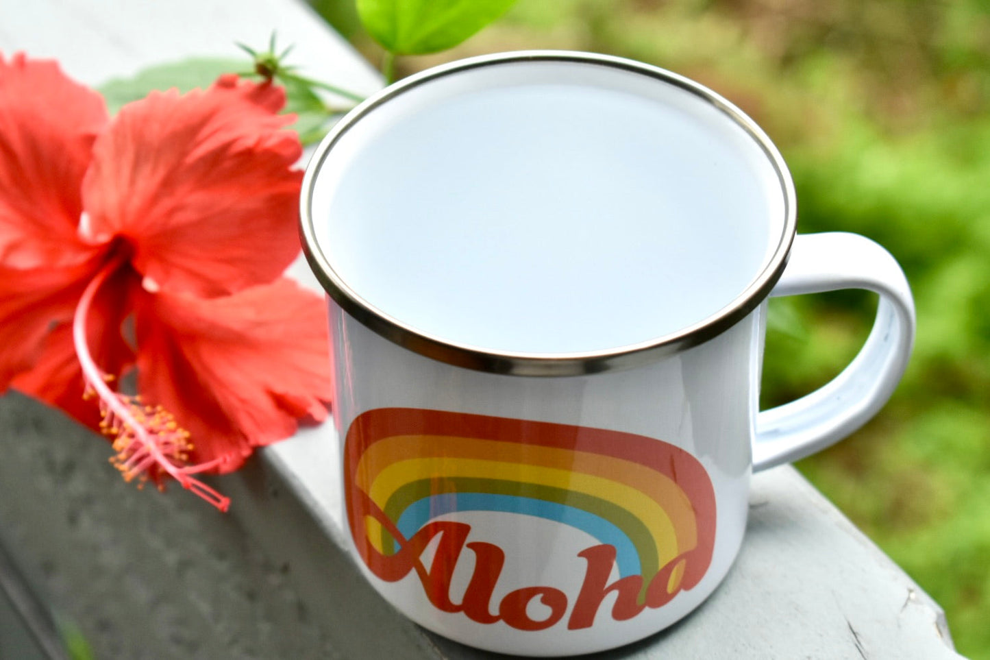 Sending You Aloha Drinkware Aloha Rainbow Mug