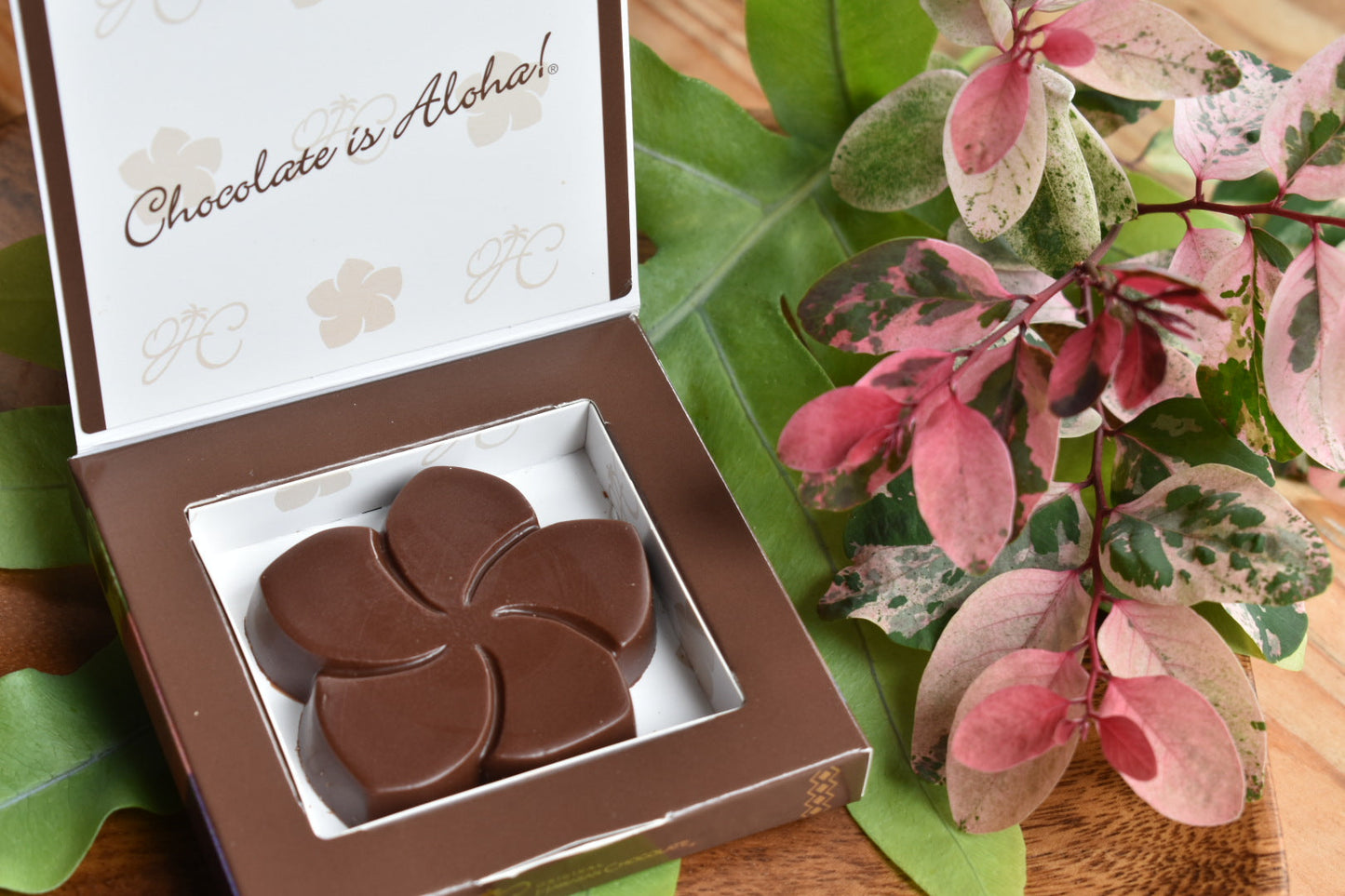 Sending You Aloha food & drink Dark chocolate - plumeria shaped 1oz