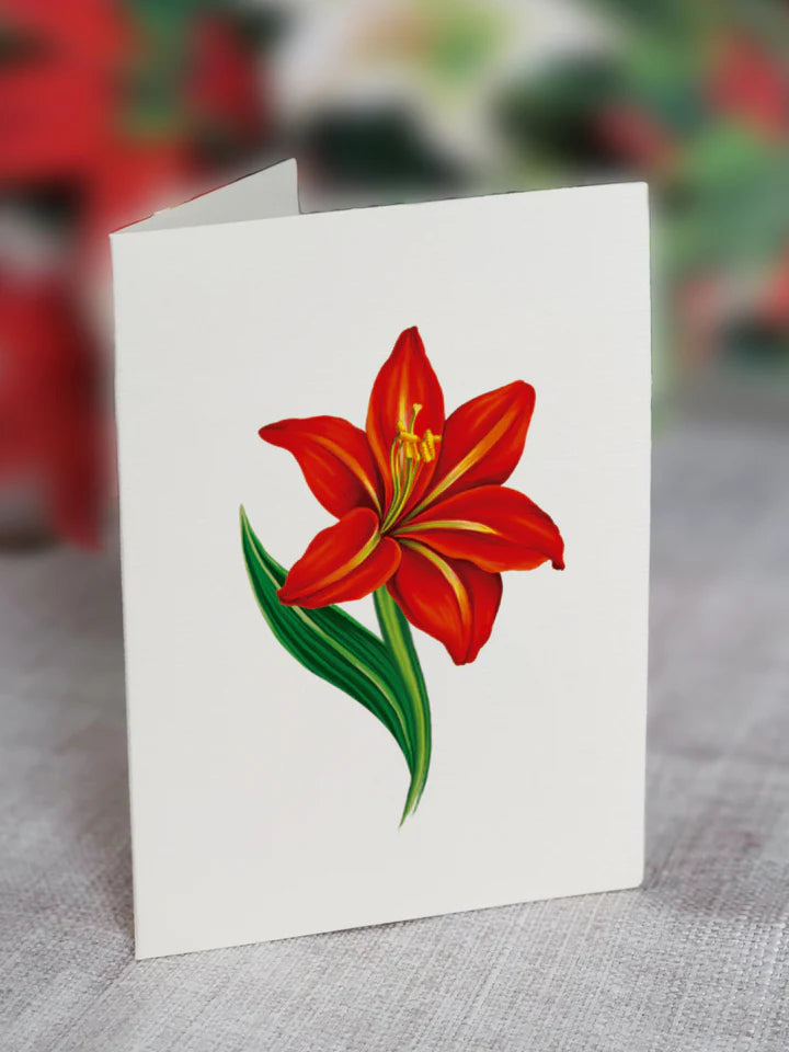 Sending You Aloha card Fresh Cut Paper Flowers Card