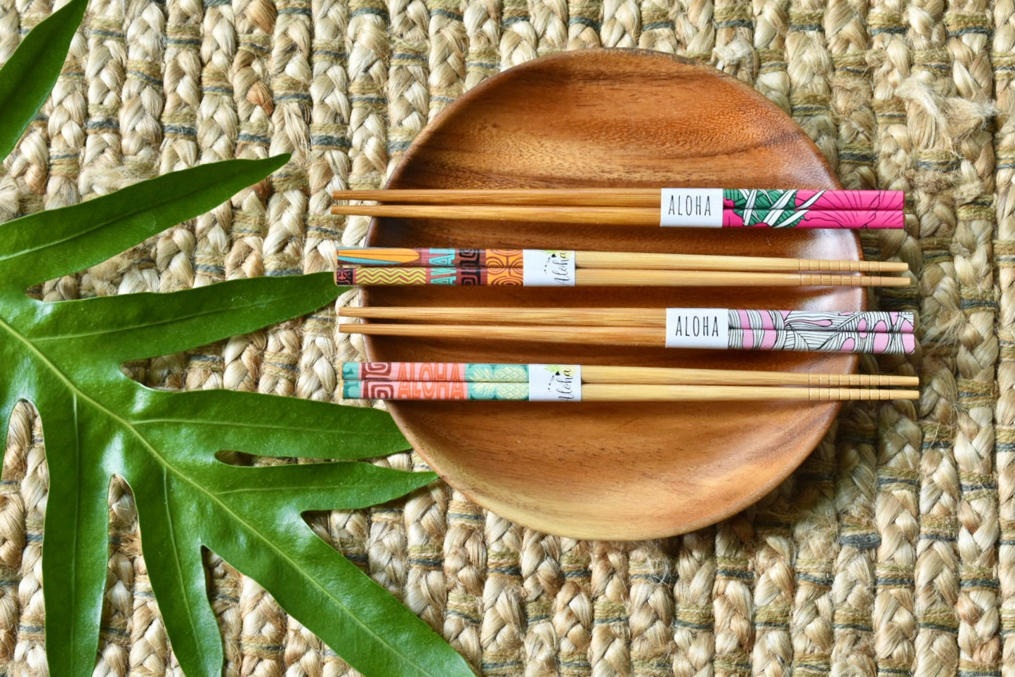 Sending You Aloha Chopsticks Chopsticks - Monstera