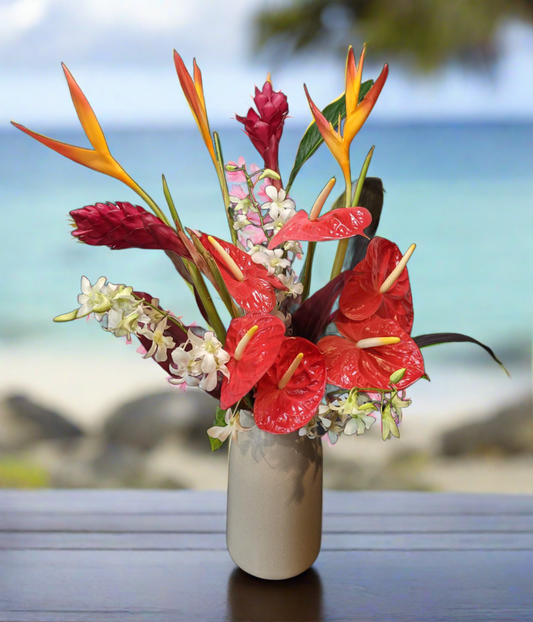 Sending You Aloha Flowers Tropical Sunrise Bouquet Flowers - Nation Wide Delivery Included